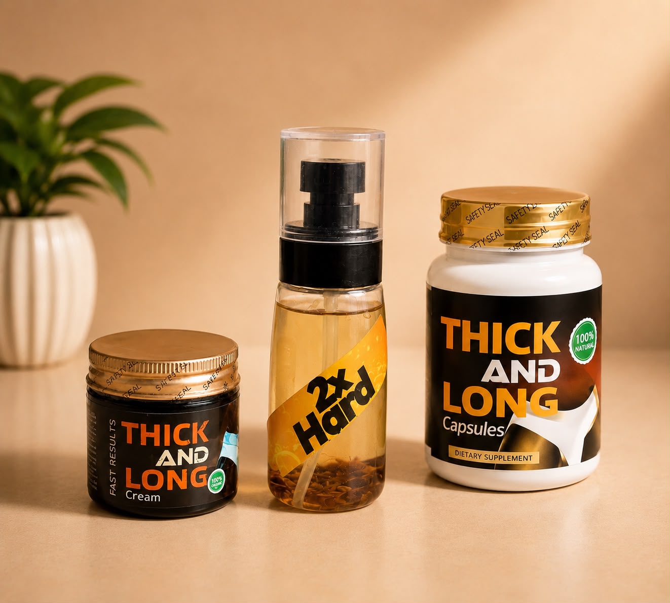 Thick and Long Cream, Oil, Pills