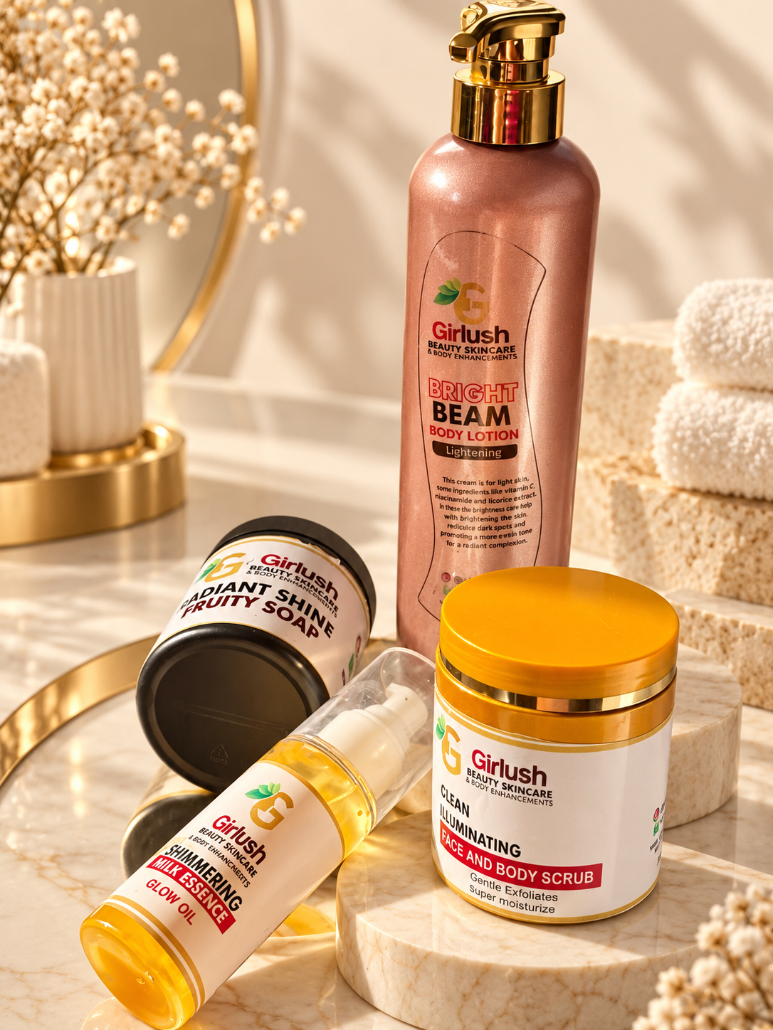 Brightening /lightening luxury body set